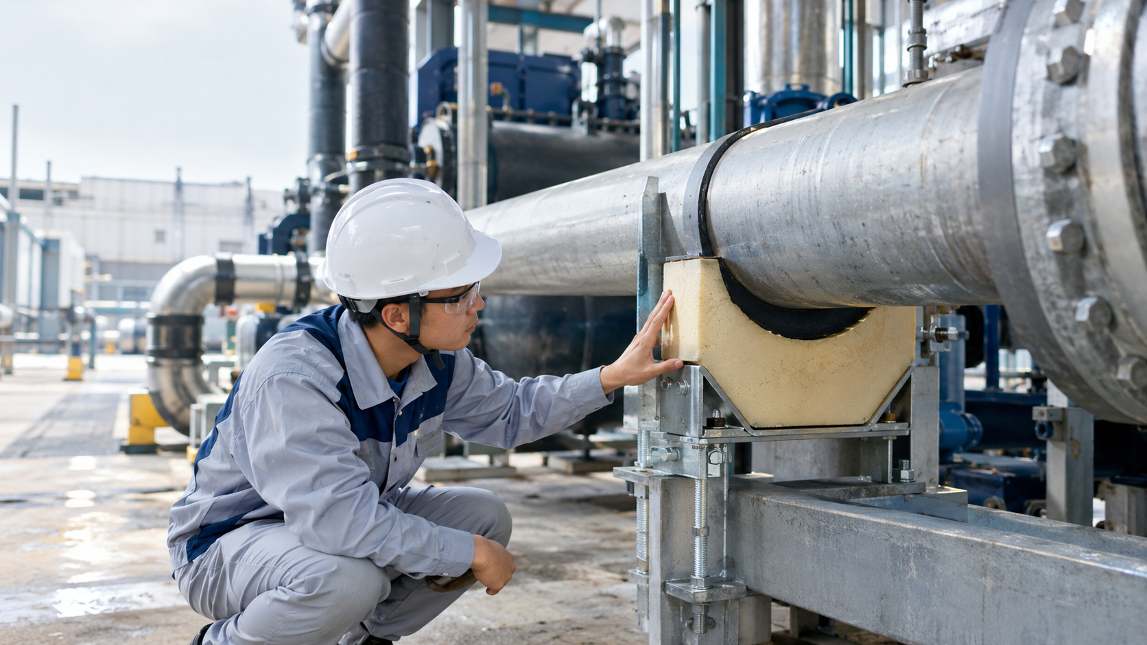 Gối Đỡ PU Đường Ống Cách Nhiệt Là Gì? Tổng Quan Về Giải Pháp Pipe Cell Foam Trong Hệ Thống Cơ Điện Lạnh - Vinosaur Polyurethane