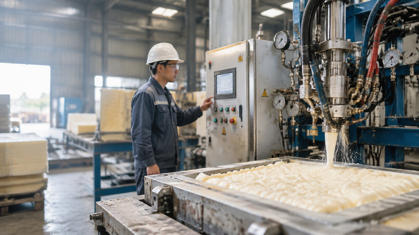 Máy phun xốp PU áp cao High Pressure là gì? Bước nâng cấp công nghệ cho xưởng sản xuất PU chuyên nghiệp - Vinosaur Polyurethane