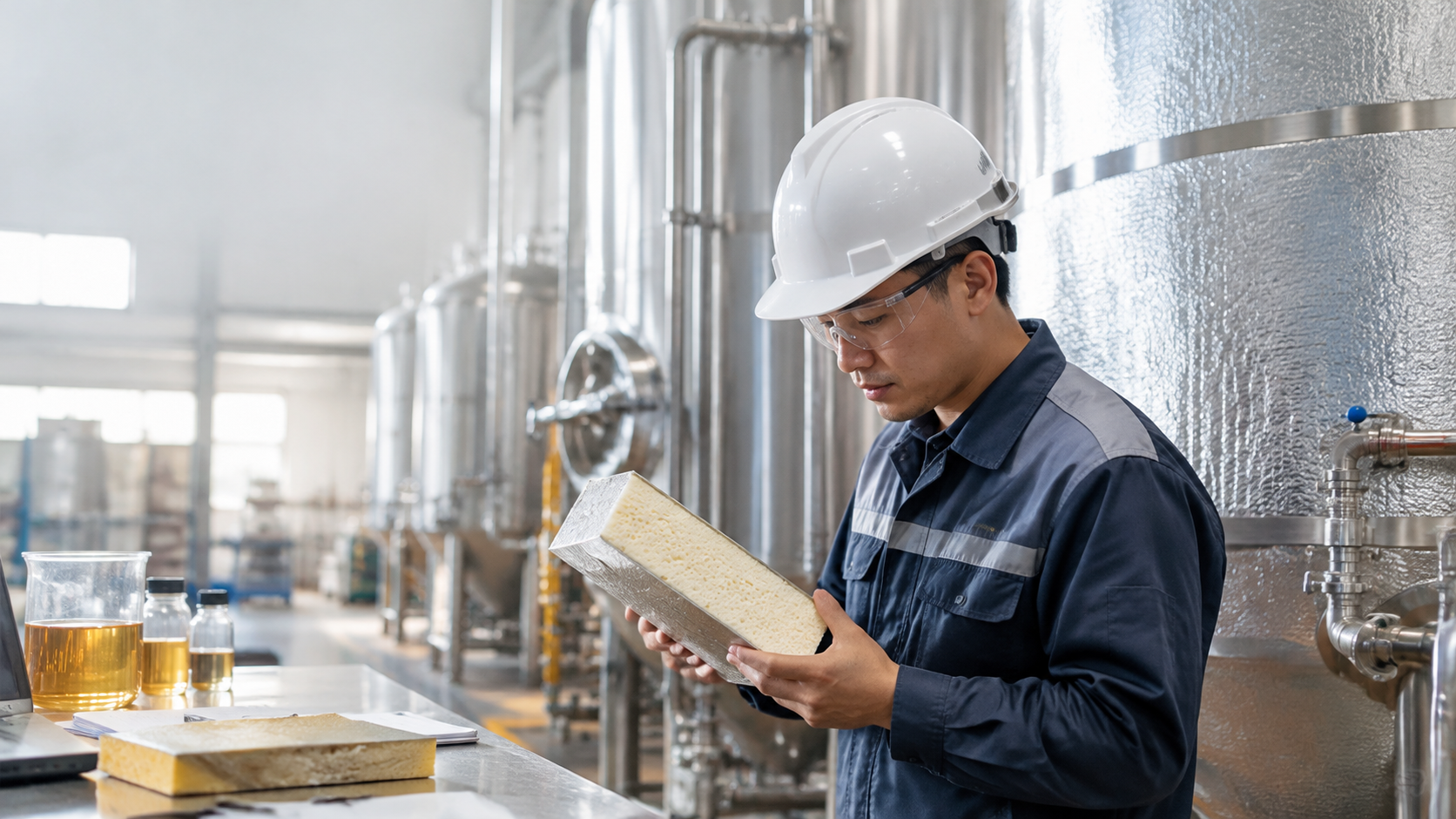 PU Cách Nhiệt Bồn Bia Là Gì? Cấu Trúc Hóa Học Và Yêu Cầu Kỹ Thuật Cho Tank Lạnh - Vinosaur Polyurethane