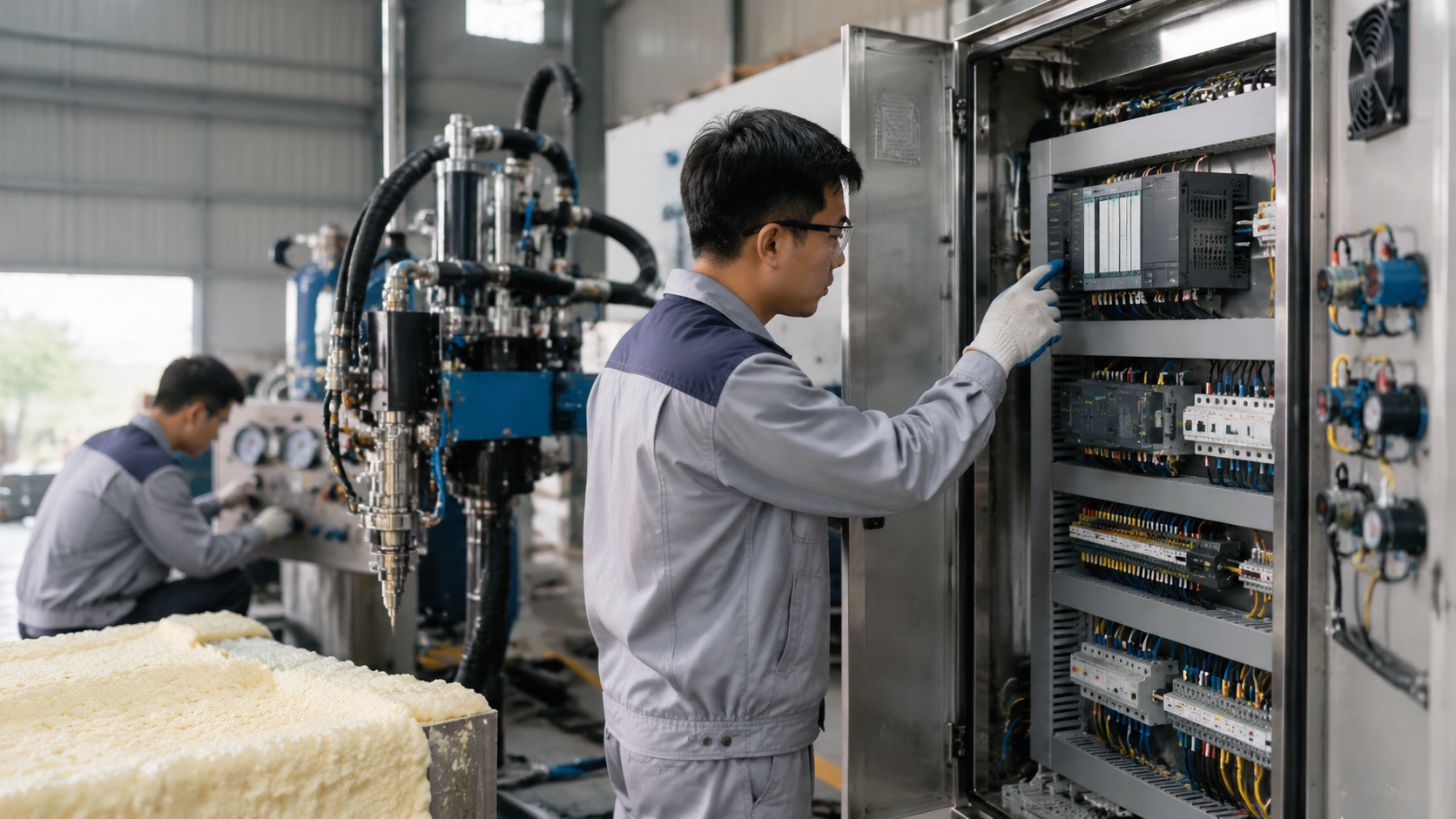 Nâng Cấp Máy Phun Xốp Polyurethane: Cải Tạo Tủ Điện, PLC Và Tối Ưu Hiệu Suất Sản Xuất - Vinosaur Polyurethane